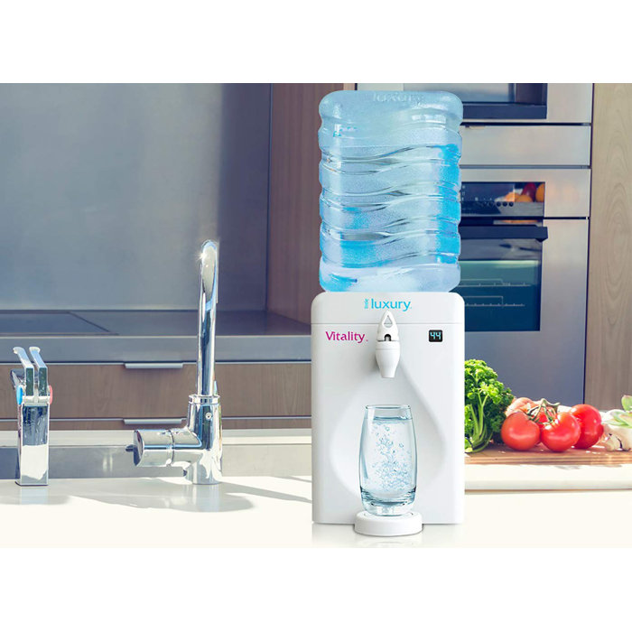 Little Luxury Vitality White Countertop Top Loading Electric Filtered